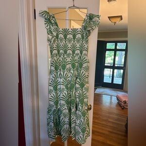 Boutique flutter sleeve sundress w/ smocking elastic top. Sz. Xl worn 1x